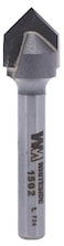 Whiteside Router Bits Whiteside 1502 V Groove 90 Degree Included Angle Router Bit 12 Inch Cutting Diameter 14 Inch Point Length 14 Inch Shank 178 Inch Overall Length