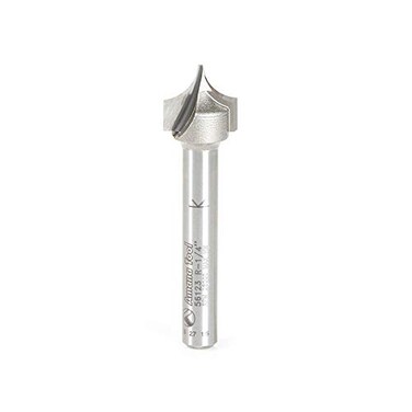 Amana Tool 56123 Carbide Tipped Point Cutting Roundover Router Bit Rounding 14 R x 12 D x 12 x 14 Shank x 2 Inch Long