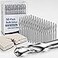 Tondiamo 50 Pcs Drywall Router Bits 18 Rotor Drywall Drill Bits High Speed Steel Spiral Guide Point Cutting Diameter Router Rotary Tool
