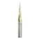 Amana Tool Up Cut Spiral CNC Router Bits for 2D3D Carving ZrN Coated 46280S 62 Deg Tapered Angle Ball Tip x 132 D x 164 R x 1 x 14 Shk x 3 Fl