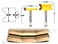YONICO 2 Bit Canoe Joint Router Bit Set 516 Bead 14 Shank
