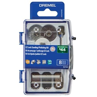 Dremel EZ72601 EZ Lock Sanding Polishing Rotary Accessory Micro Kit 8 Piece Set