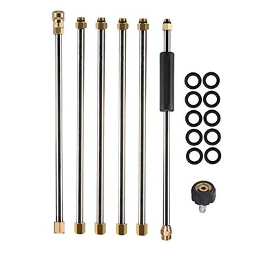 Tool Daily Pressure Washer Extension Wand 90 Inch Power Washer Lance 14 Inch Quick Connect M22 4000 PSI
