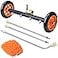 EVEAGE 2in1 Undercarriage Pressure Washer Attachment 16 Pressure Washer Water Broom 3 Extension Wands Wash Mitt Reversible Undercarriage Cleaner 4000 PSI