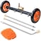EVEAGE 2in1 Undercarriage Pressure Washer Attachment 16 Pressure Washer Water Broom 3 Extension Wands Wash Mitt Reversible Undercarriage Cleaner 4000 PSI