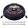 Tool Daily 15 Inch Pressure Washer Surface Cleaner with 3 Wheels 2 Extension Wands Surface Cleaner for Pressure Washer Attachment for Concrete Driveway Sidewalk Patio 3600 PSI