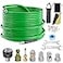 Aleiry Sewer Jetter Kit for Pressure WasherWater Jet Drain Cleaning Hose with Corner Rotating Button Spring Nose 14 NPT Sewer Cleaning Tool HighPressure Nozzles5800 PSI 50 FT