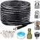 ZOFINE Sewer Jetter Kit 50FT 5800PSI Plastic 14 Inch NPT 600 Inches 1 Pack 50FT