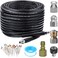 ZOFINE Sewer Jetter Kit 50FT 5800PSI Plastic 14 Inch NPT 600 Inches 1 Pack 50FT