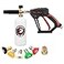 Tool Daily Short Pressure Washer Gun with Foam Cannon 14 Inch Quick Connector with 5 Pressure Washer Nozzle Tips 1 Liter