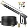 YAMATIC Pressure Washer Gun and Hose Kit 25 FT Kink Resistant Power Washer Hose and Wand 38 Swivel Quick Connector M2214mm Fitting Replacement for Ryobi Simpson Craftsman
