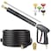 YAMATIC Pressure Washer Gun and Hose Kit 25 FT Kink Resistant Power Washer Hose and Wand 38 Swivel Quick Connector M2214mm Fitting Replacement for Ryobi Simpson Craftsman