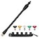 FIXFANS Pressure Washer Wand Replacement 16 Inch Power Washer Wand with 14 Quick Connect 5 Spray Nozzles 1 Tips Holder Compatible with Some Ryobi Portland Husky Pressure Washers Black