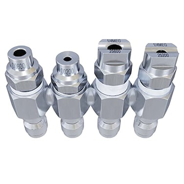 Jariko Jrod Pressure Washer Nozzle 78 GPM High Pressure Hose Nozzle 14 Quick Connect for Soft Wash System 4 Way Pressure Washer 4 Tip Soft Wash Nozzle Pressure Washer Accessories