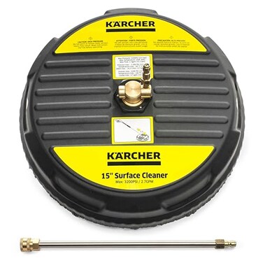 K&Atilde;&bdquo;RCHER Krcher Pressure Washer Surface Cleaner 15 Quick Connect 26003200 PSI Ideal for Driveways Patios Decks Sidewalks