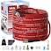 YETIANICAL NIFUAL Sewer Jetter Kit for Pressure Washer50FT 5800PSI Pressure Drain Cleaner 14 Inch NPT Corner Rotating and Button Hose Sewer Jetting Nozzle for Homeowners DIYers 50FT