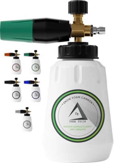 DBR Tech Foam Cannon for Pressure Washer Pro Grade 11mm Orifice 10004000 PSI
