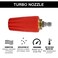 Delixike Pressure Washer Turbo Nozzle for General Pump 26005100 PSI Turbo Nozzle 360 Rotating 14 Quick Connect Cleaning Machine 40 GPM 40 Orifice