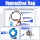 FIXFANS Adjustable Long Range Nozzle for Pressure Washer 225 GPM Downstream Injection Spray Nozzle Kit High Power Washing External Chemical Injector with 14 Quick Connect 2000 to 3000 PSI