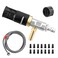 FIXFANS Adjustable Long Range Nozzle for Pressure Washer 225 GPM Downstream Injection Spray Nozzle Kit High Power Washing External Chemical Injector with 14 Quick Connect 2000 to 3000 PSI