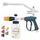 Sooprinse Pressure Washer Foam Cannon with Short Pressure Washer Gun Dual Connector Accessory Snow Soap Attachment for Car Wash 5 Nozzles Tips with 14 Quick Connect 4000 PSI