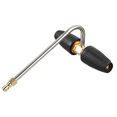 RIDGE WASHER Gutter Cleaner Attachment for Pressure Washer with 2 Rotary Turbo Nozzle 14 Inch Quick Disconnect 3600 PSI