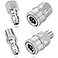 Ysglory 2 Sets NPT 14 Inch Pressure Washer Coupler Quick Connect Plug Stainless Steel Male and Female Quick Connect Fittings Pressure Washer Adapter Set Internal Thread External Thread