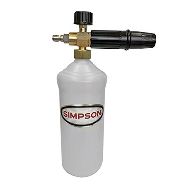 Simpson Cleaning 80271 Pressure Washer Foam Cannon with 14 Inch Quick Connector 1 Liter White