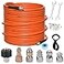 HOSEING 100FT Pressure Washer Sewer Jetter Kit 5800 PSI Water Jet Drain Cleaner Hose with Corner Rotating Button Nose Nozzle Sewer Jetting Nozzles Kit with Spanner Handle Strap