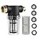 M MINGLE Garden Hose Filter for Pressure Washer inlet Water Inline Filter for Sediment 40 Mesh Screen Extra 100 Mesh