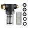 M MINGLE Garden Hose Filter for Pressure Washer inlet Water Inline Filter for Sediment 40 Mesh Screen Extra 100 Mesh