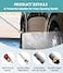 Hamirah Jet Nozzle Power Washer Wand Hose Nozzle Hydro Jet High Pressure Watering Sprayer Tool with 3 Different Nozzles Water Hose Nozzle with Quick Connectors for Car Gutter Window Washing Black