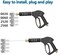 HuangTian Pressure Washer Nozzle 7 GPMJrod Pressure Cleaning Nozzle Kit4 Way J Rod Washing Tip Holder 14 Quick Connect For Soft Wash System 0 25