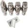 HuangTian 25 GPM Pressure Washer Nozzle 030Jrod Tip Water Cleaning Soft Wash NozzleJ Rod 4 Way Washing Tip Holder14 Quick Connect 0 25 40 65