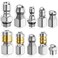 Wllead Jetter Heads Kit Pack of 10 Jetter Nozzle Kit Rotating Button Drain Cleaning Nozzle Tips for Pressure Washer Sewer Jetter Kit Stainless Steel Pressure 5000 PSI