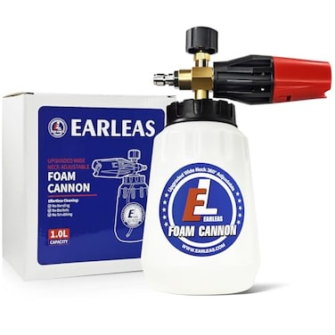 EARLEAS Foam Cannon for Pressure Washer 1 Liter Bottle 14 Inch Quick Connector Professional Snow Foam Lance for Car Glass Wall and Exterior Surface Cleaning