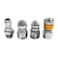 ANPTGHT Pressure Washer Sewer Jetter Nozzles Kits 5000PSI Stainless Steel 3pcs Drain Cleaning Nozzle Tips Pointed Button Nose Rotating Jetting Sewer Nozzle with 14 NPT Male Quick Connector