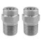 PIYANYO 25 degree surface cleaner nozzle 15 Orifice 14 external thread NPT for threaded nozzles of water guns water brooms and surface cleaners 2PCS