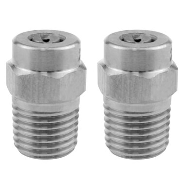PIYANYO 25 degree surface cleaner nozzle 15 Orifice 14 external thread NPT for threaded nozzles of water guns water brooms and surface cleaners 2PCS