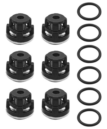 GIBACAD 6Pack Pressure Washer Pump Check Valves Kit With ORings Fits For Annovi Reverberi XMXMAXMVXTXTAXTV Replace AR1864