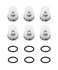 GIBACAD 6Pack Pressure Washer Pump Check Valves Kit With ORings Fits For AAADelcoDeWaltExcellSimpson PumpsReplace 7110110