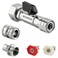 Raincovo Garden Hose Shut Off Valve to Pressure Washer Adapter 34 GHT to 14 Quick Connect Convert Quick Connect Water Hose into Power Washer Nozzle Tips Car Washing Nozzle Hose Attachment