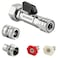 Raincovo Garden Hose Shut Off Valve to Pressure Washer Adapter 34 GHT to 14 Quick Connect Convert Quick Connect Water Hose into Power Washer Nozzle Tips Car Washing Nozzle Hose Attachment