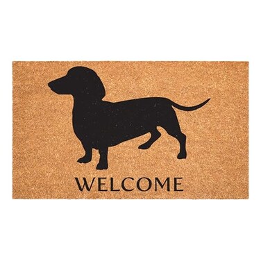 Calloway Mills 103031729 Dachshund Doormat 17 x 29 NaturalBlack