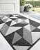 DEXI Front Door Mats for Entryway 2x3 Non Slip Washable LowProfile Entry Doormat Absorbent Resist Dirt Inside Floor Entrance Mat Patio BlackWhite