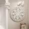 Madison Park Casablanca 100 Cotton Tufted Bathroom Rugs Luxurious Plush Medallion Floral Pattern Bath Mat Absorbent Quick Dry Spa Design Shower Room Dcor Round 25 Taupe