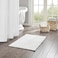 Madison Park Lasso 100 Cotton Chenille Chain Woven Stitch Bathroom Rug Non Slip Absorbent Quick Dry Bath Mat 20x30 White
