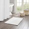 Madison Park Lasso 100 Cotton Chenille Chain Woven Stitch Bathroom Rug Non Slip Absorbent Quick Dry Bath Mat 20x30 White