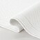 Arkwright LLC Arkwright 100 Cotton Bathroom Rug High Absorbent Stylish Textured Woven Design Bath Mat Slip Resistant Backing for Shower and Bathtub Floor 24x36 in White