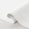 Arkwright LLC Arkwright 100 Cotton Bathroom Rug High Absorbent Stylish Textured Woven Design Bath Mat Slip Resistant Backing for Shower and Bathtub Floor 24x36 in White